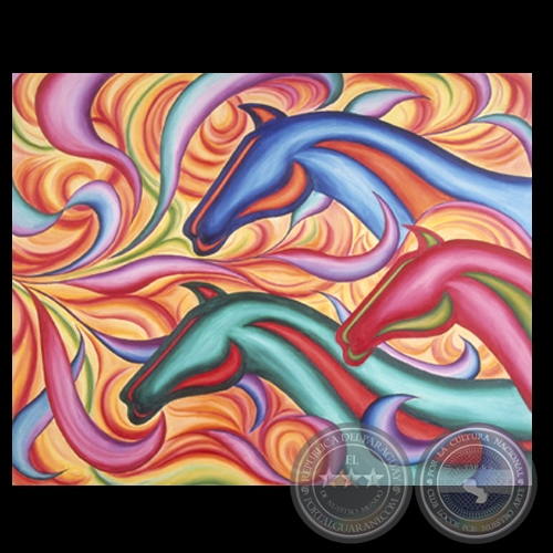 Y ELLOS SE FUERON, 2006 - Óleo de MERCEDES McLEAN DE CENTURIÓN